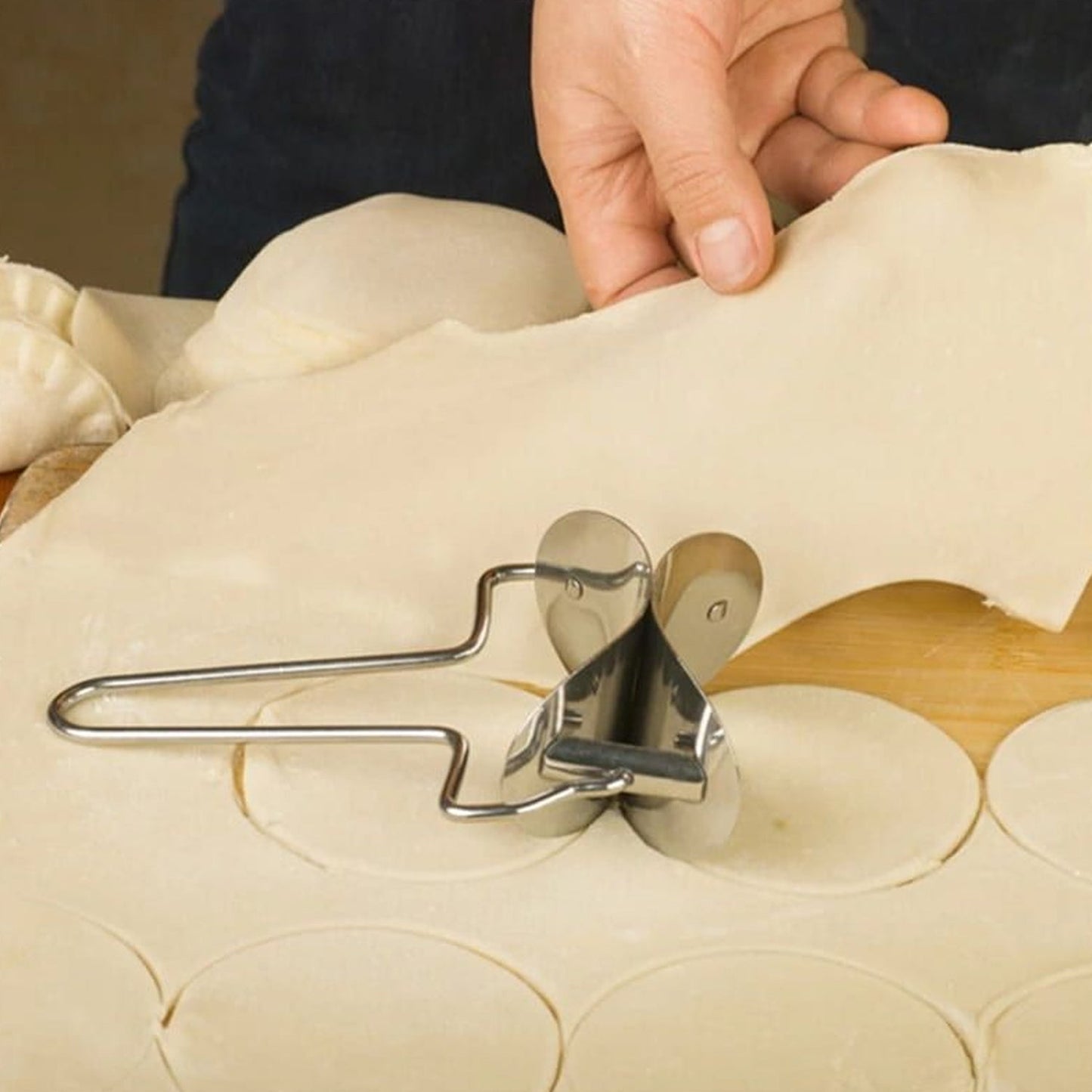 2889 Puri Cutter Stainless Steel Roller Machine for Baking Tools