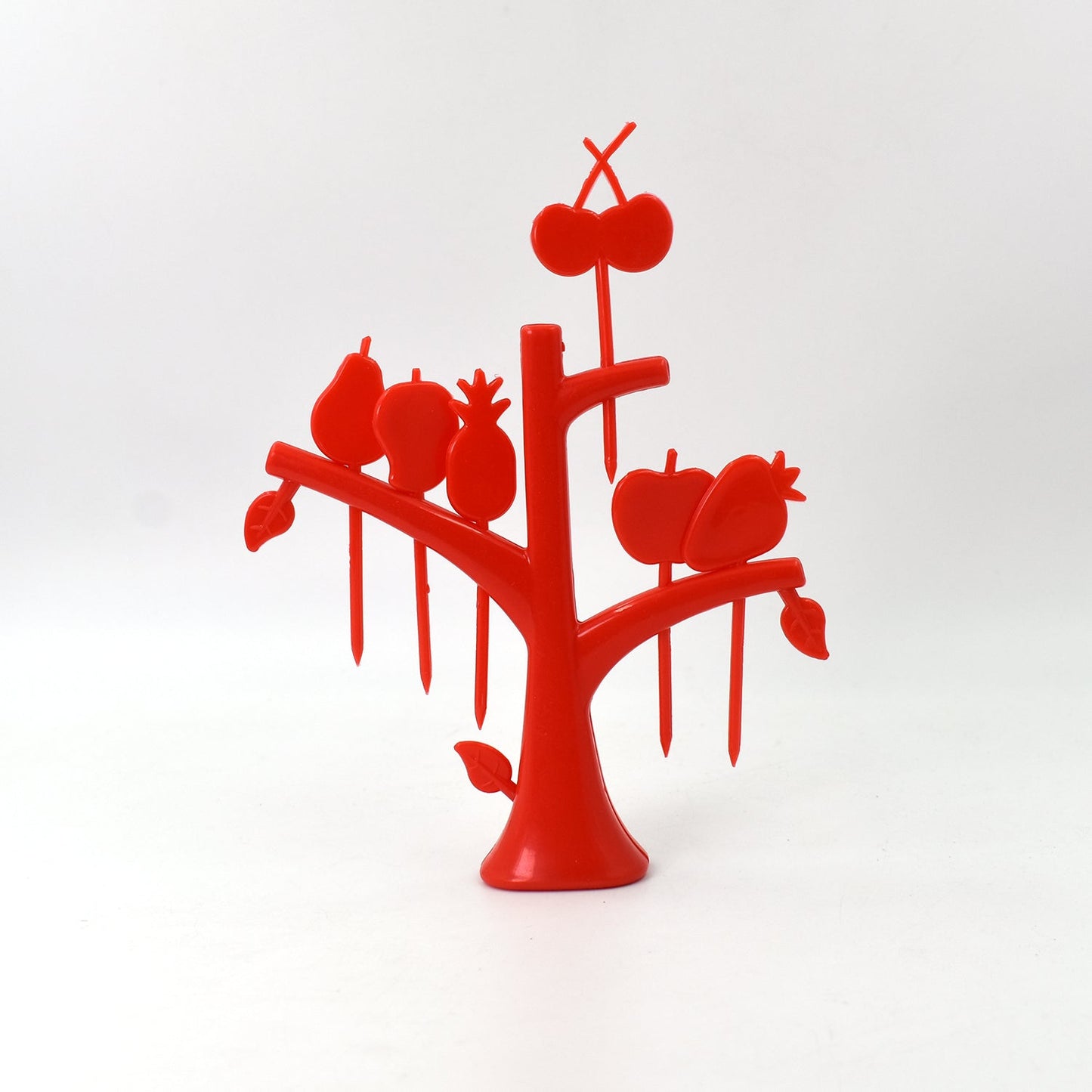 2719 6 Pc Fruit Fork widely used for fruits and vegetable salads while eating them, because of its pointed easy pickup shape and all.