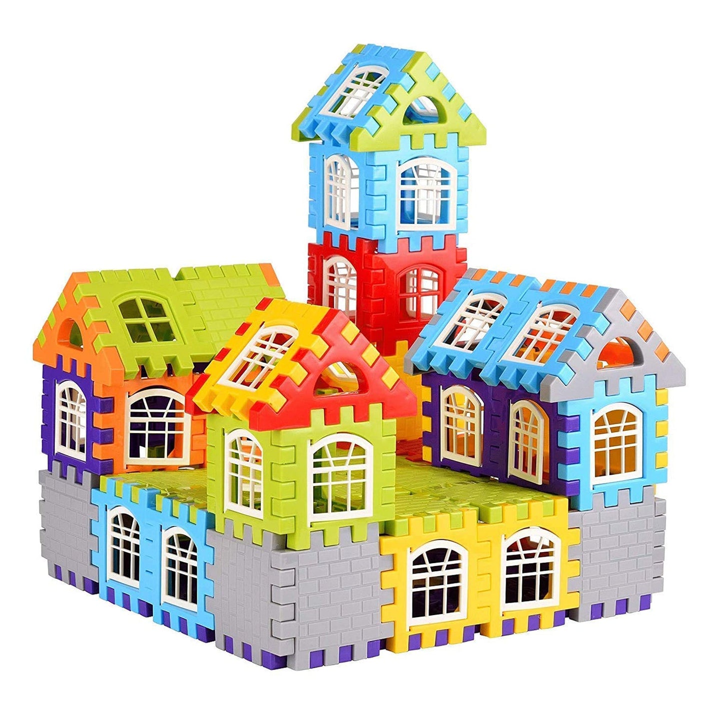 3911 200 Pc House Blocks Toy used in all kinds of household and official places specially for kids and children for their playing and enjoying purposes.