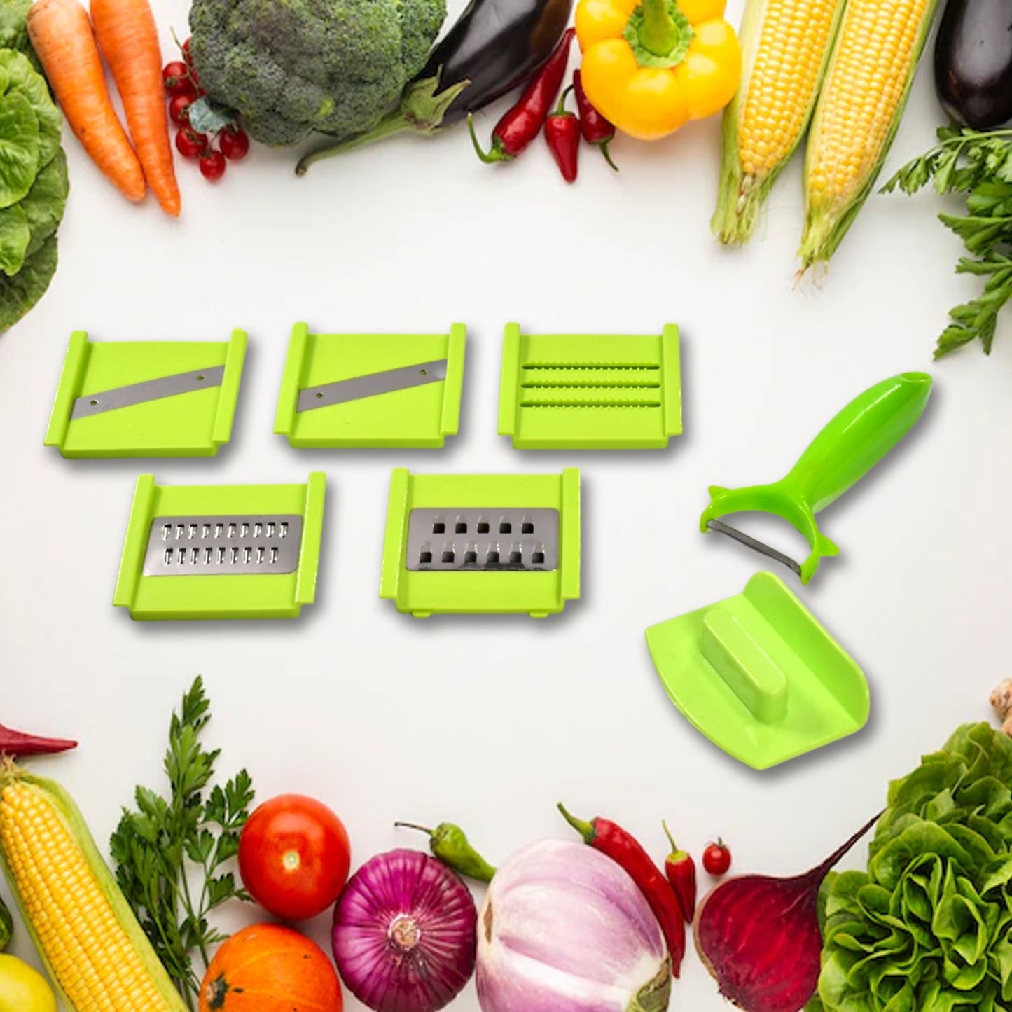 7084 12IN1 USED FOR CHOPPING AND CUTTING OF VEGETABLES AND FRUITS.