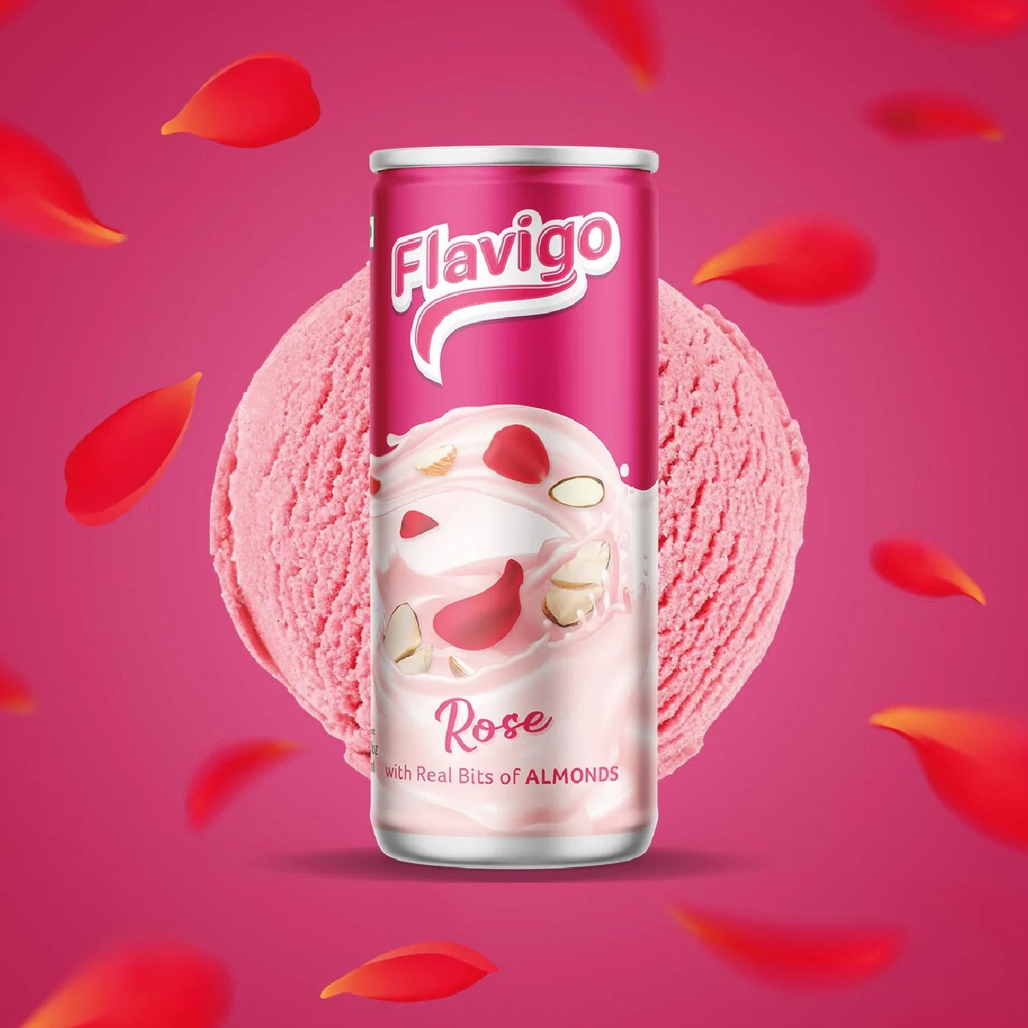 1012 Flavigo Rose Ice Cream Milkshake (180Ml) | Ice cream shakes