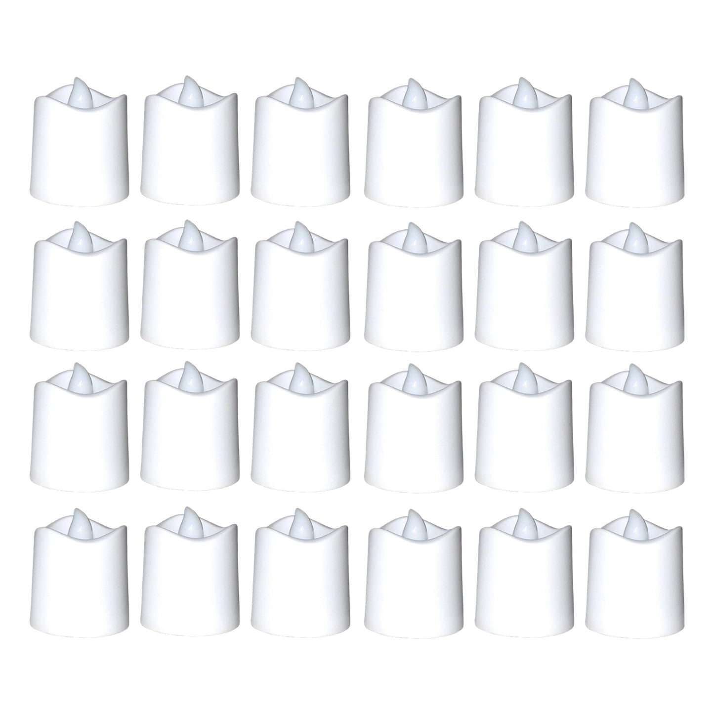 7221 Festival Decorative - LED Tealight Candles (White, 24 Pcs)