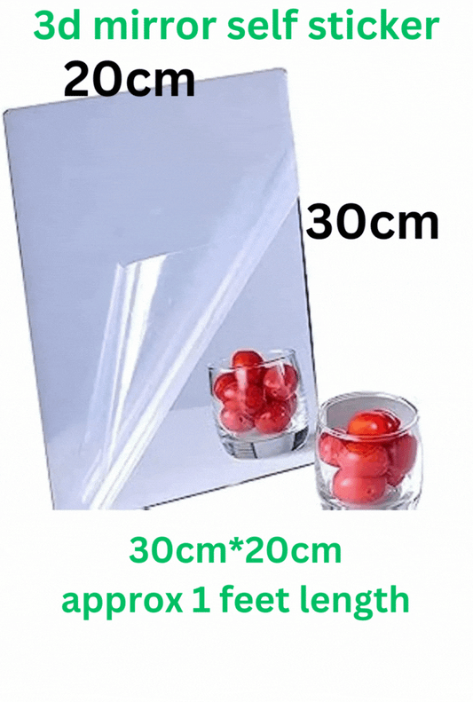 BUY 1 GET 1 FREE ⚡“Elegant Wall Sticker Mirror SELF adhesive for Stylish Home Decor” new (pack of 2) 💪100% SAFE DELIVERY