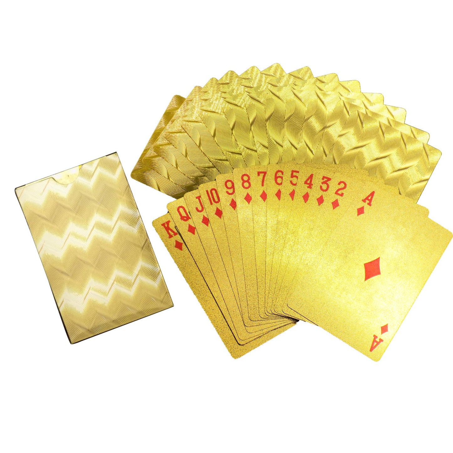 523 Gold Plated Poker Playing Cards (Golden) 