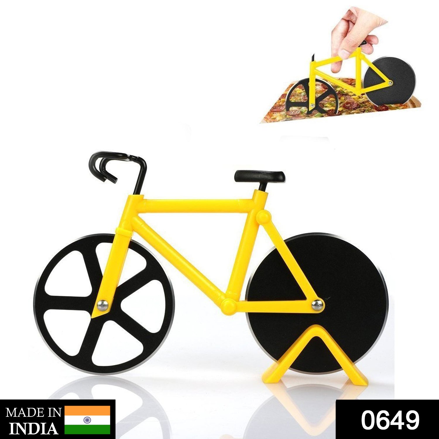 649 stainless steel Bicycle shape Pizza cutter 