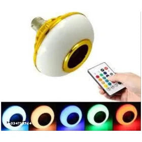 3 in 1 Bluetooth Speaker with 12 W LED Bulb & RGB Light (Multicolor)