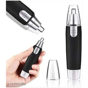 Plastic 3-in-1 Electric Nose cum Ear Hair Trimmer (Black & Silver)