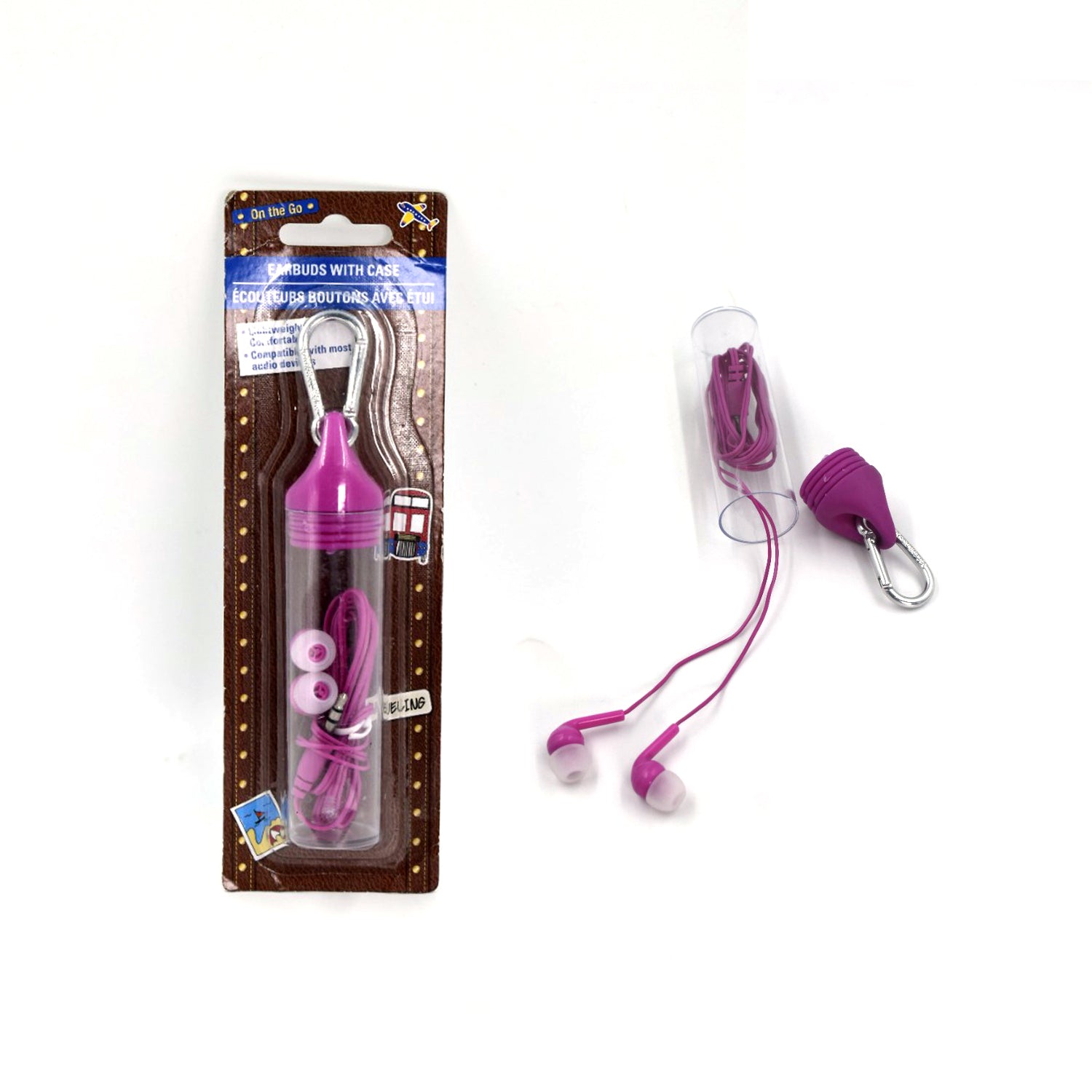 7273 Phone Earphones with Microphone with Case 