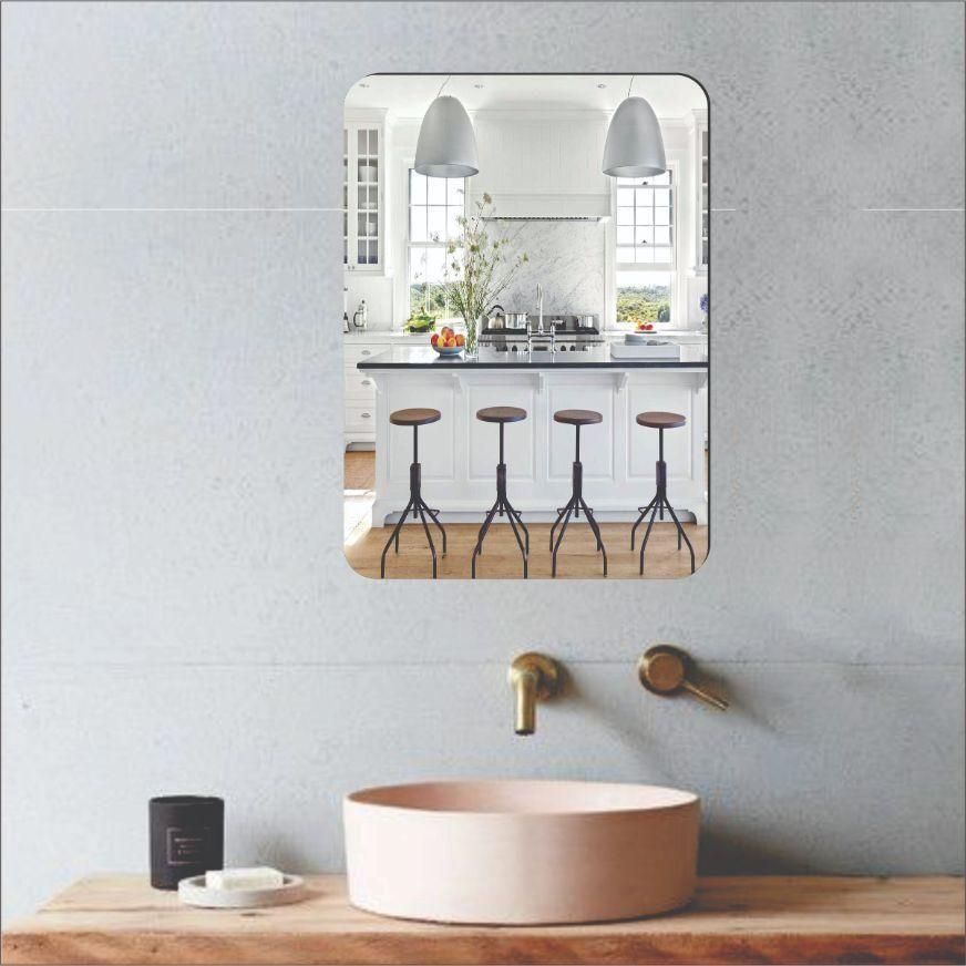 BUY 1 GET 1 FREE ⚡“Elegant Wall Sticker Mirror SELF adhesive for Stylish Home Decor” new (pack of 2) 💪100% SAFE DELIVERY