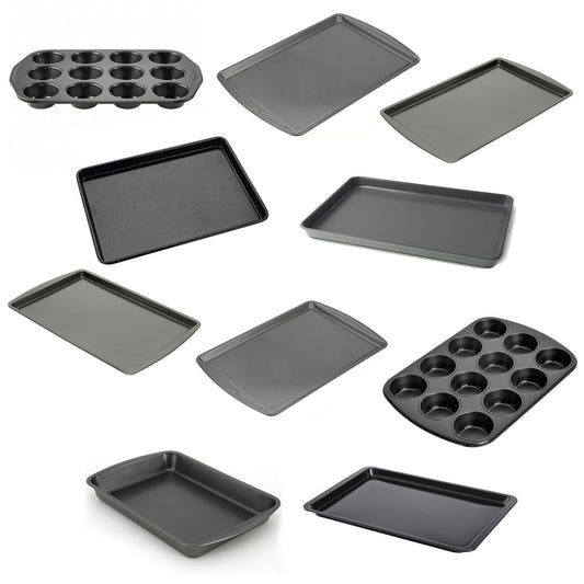 7065 Random Shape Non-Stick and Microwave Safe Bakeware Set (Pack of 10Pcs) 