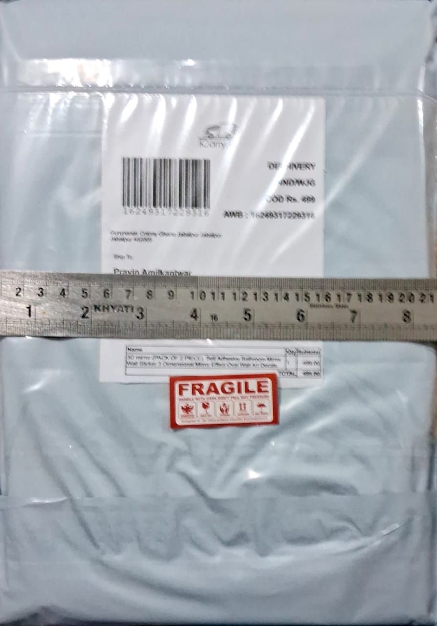 FREE SHIPING 3D Mirror Self-Adhesive Transform Your Walls: Shatterproof 3D Mirror Tiles with Style(PACK OF 2 PIECE )100% Safe delivery