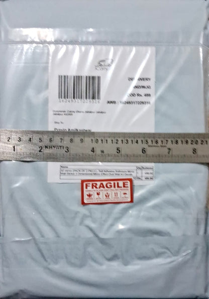 FREE SHIPING 3D Mirror Self-Adhesive Transform Your Walls: Shatterproof 3D Mirror Tiles with Style(PACK OF 2 PIECE )100% Safe delivery