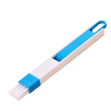 0850 2 in 1 Multi-Function Plastic Window Slot Keyboard Wardrobe Dust Removal Cleaning Brush 