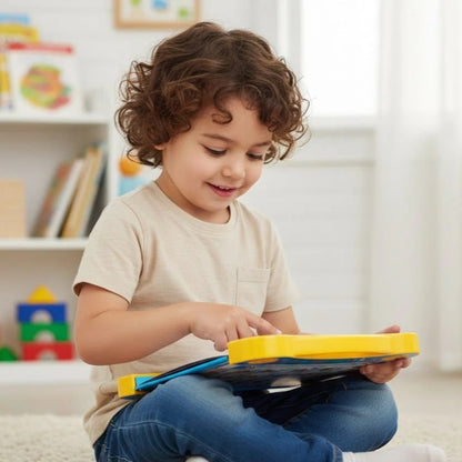 Intelligent Learning Study Book with Number, Letters, Animals, Relationships, Poems, Instruments Learning Toys for kids(Remove mobile from your kids hand)100% original